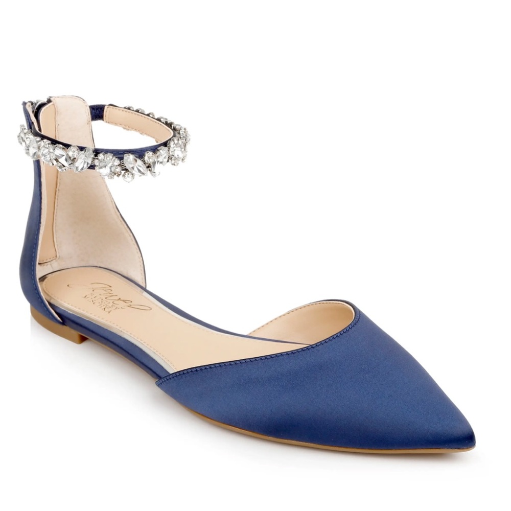 Ankle Strap Pointed Toe Flat badgley mischka